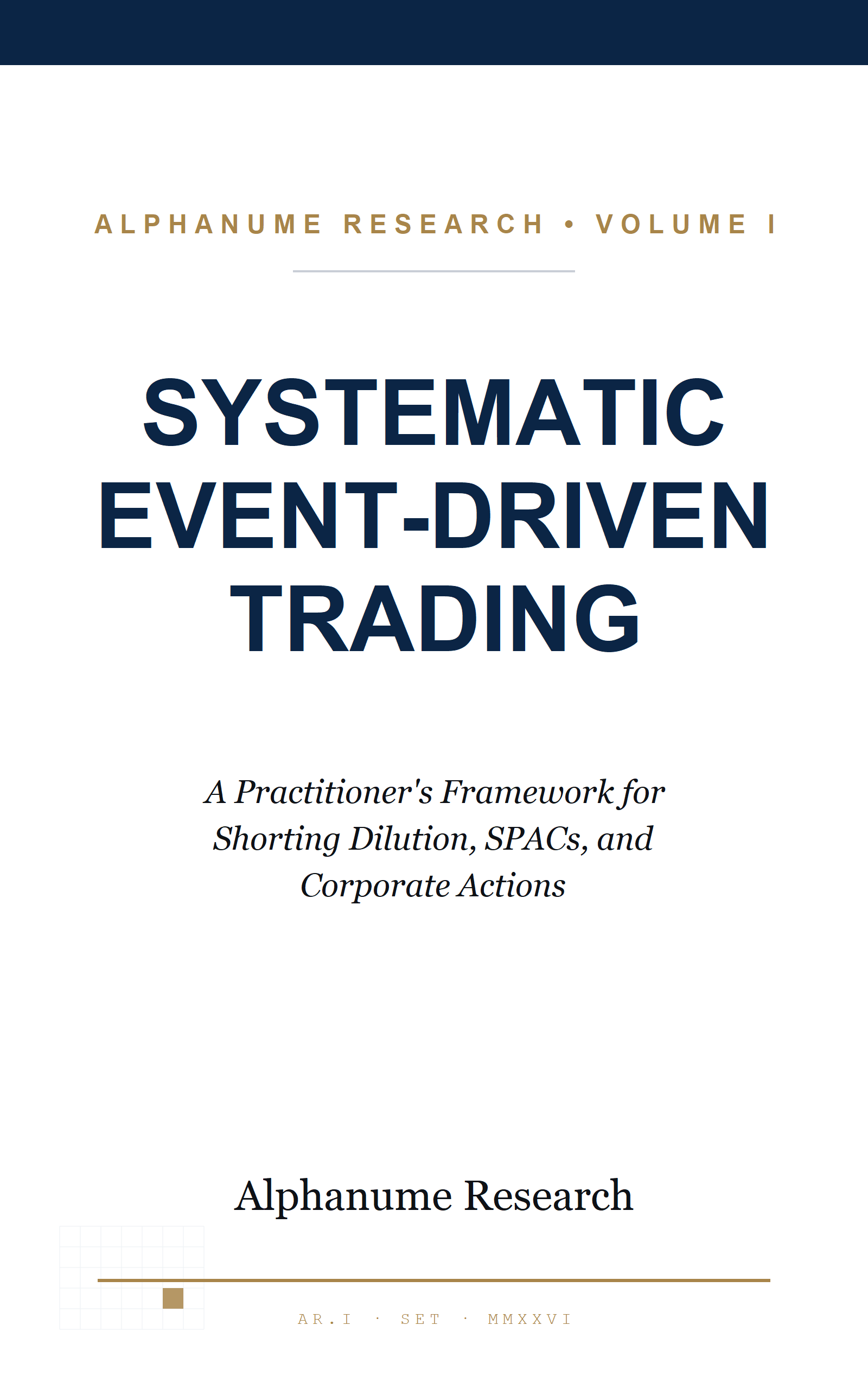 Systematic Event-Driven Trading — cover